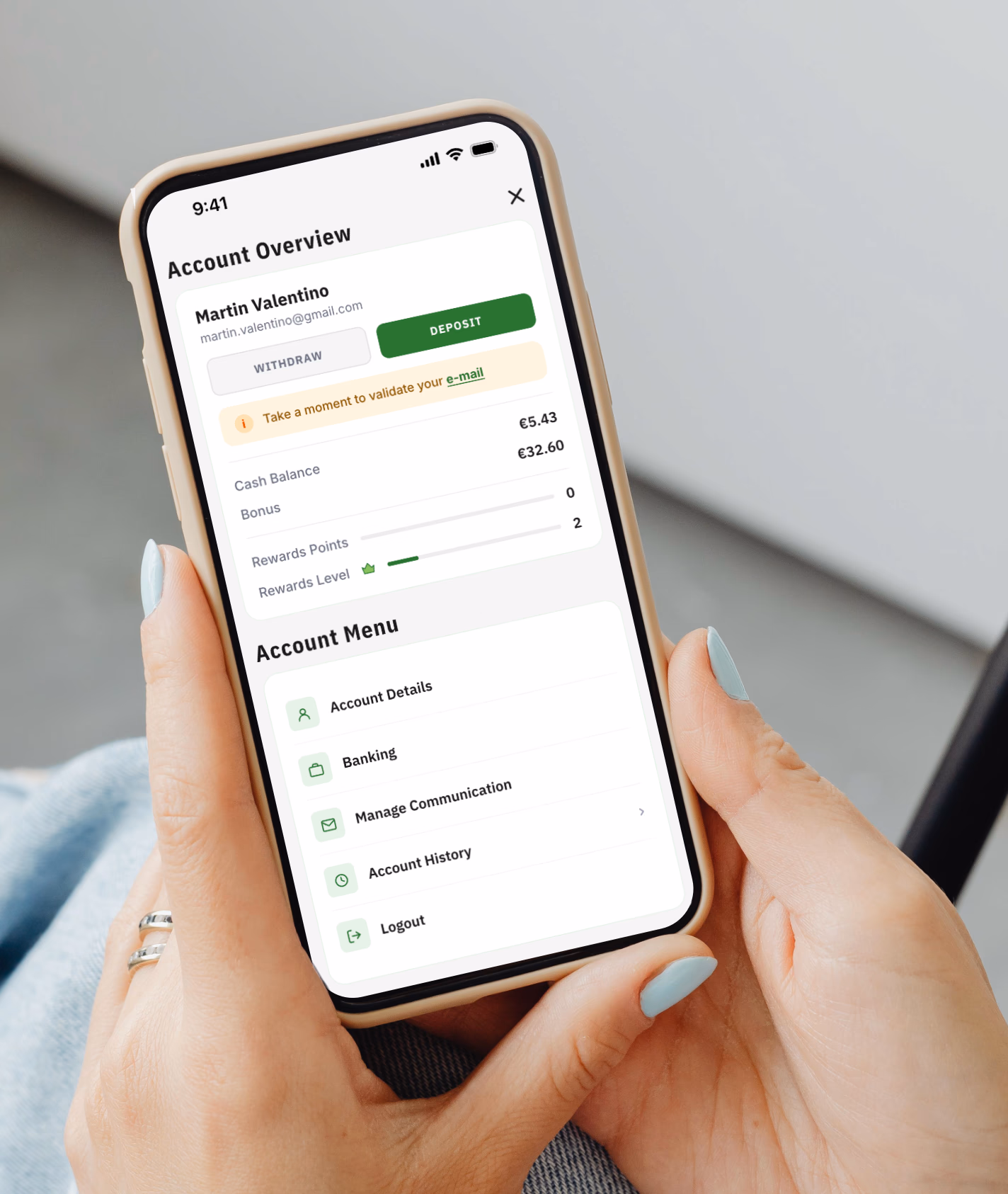 Responsive adaptations ensured the account experience remained coherent across desktop and mobile, while adapting information and actions to each context.